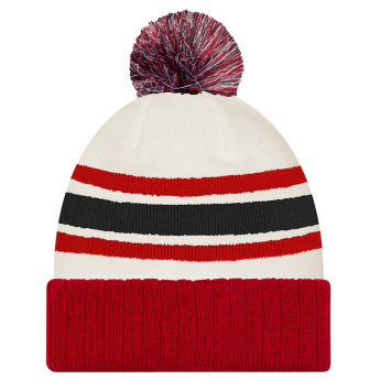 Reprezentacje hokejowe czapka zimowa Canada Milano Cortina 2026 Winter Olympics Striped Cuffed Knit Hat with Pom