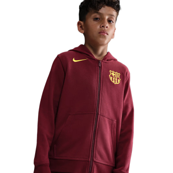 Barcelona dziecięca bluza z kapturem Zip Club red