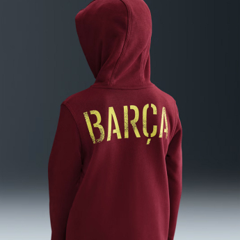 Barcelona dziecięca bluza z kapturem Zip Club red