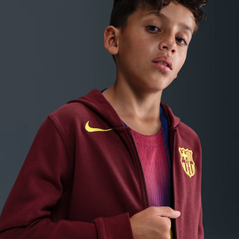Barcelona dziecięca bluza z kapturem Zip Club red