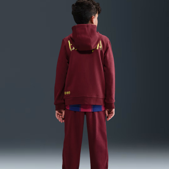 Barcelona dziecięca bluza z kapturem Zip Club red