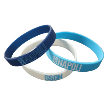 SSC Napoli gumowa bransoletka 3pack Silicone