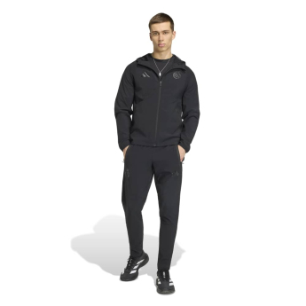 Real Madryt męska kurtka z kapturem Travel Windbreaker black