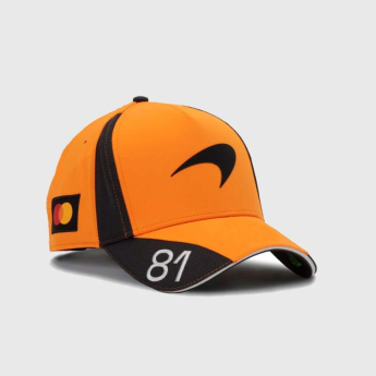 McLaren Honda czapka baseballówka Oscar Piastri #81 official Teamline Replica F1 Team 2026