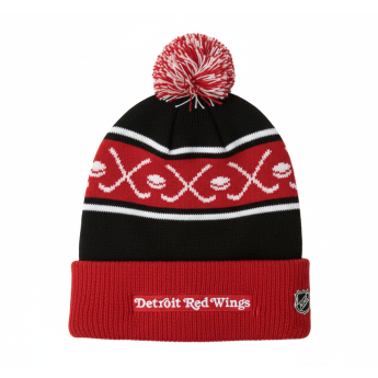 Detroit Red Wings czapka zimowa dziecięca Face-Off Cuff Pom