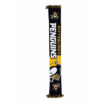 Pittsburgh Penguins szalik zimowy Big Logo Scarf Black Yellow