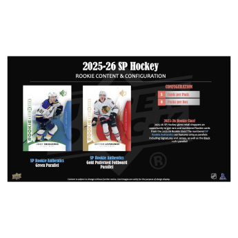 NHL pudełka karty hokejowe NHL 2025-26 Upper Deck SP Hockey Blaster Box