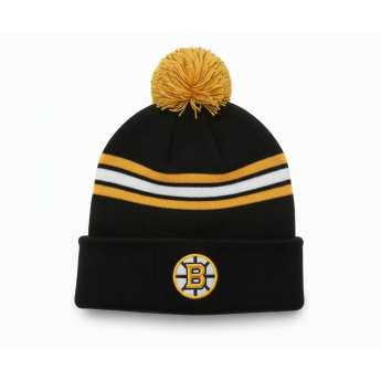 Boston Bruins czapka zimowa damska Authentic Pro W/Cap Cuffed Pom Beanie