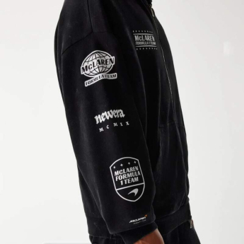 McLaren Honda męska bluza z kapturem zip GRPHC washed black F1 Team 2026