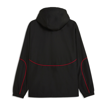 Ferrari męska kurtka z kapturem Rain black F1 Team 2026