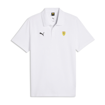 Ferrari męska koszulka polo Logo small white F1 Team 2026