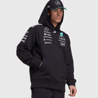 Mercedes AMG Petronas męska bluza z kapturem official Teamline Replica F1 Team 2025