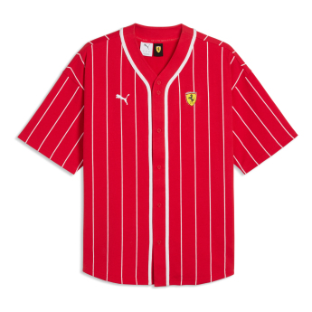 Ferrari koszula męska baseball red retro F1 Team 2026
