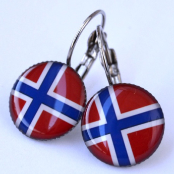 Reprezentacje hokejowe kolczyki Flag Norway
