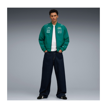 Aston Martin kurtka męska Bomber green official Teamline Replica F1 Team 2026