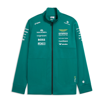 Aston Martin kurtka męska softshell green official Teamline Replica F1 Team 2026