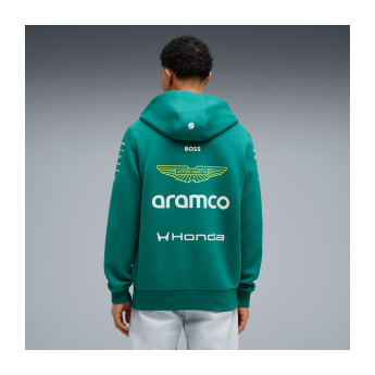 Aston Martin męska bluza z kapturem green official Teamline Replica F1 Team 2026