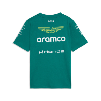 Aston Martin koszulka dziecięca green official Teamline Replica F1 Team 2026