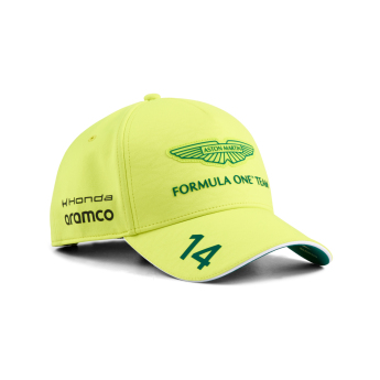 Aston Martin czapka baseballówka Fernando Alonso #14 yellow official Teamline Replica F1 Team 2026