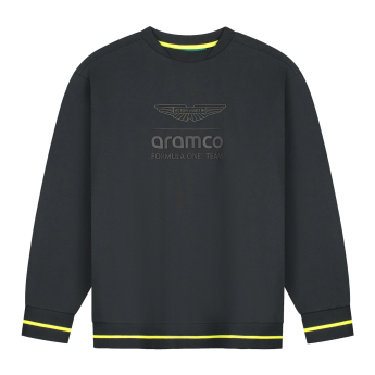 Aston Martin bluza męska oversized Stealth black F1 Team 2026