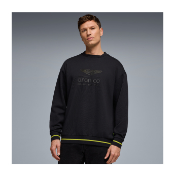 Aston Martin bluza męska oversized Stealth black F1 Team 2026