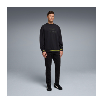 Aston Martin bluza męska oversized Stealth black F1 Team 2026