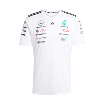 Mercedes AMG Petronas koszulka męska white official Teamline Replica F1 Team 2025