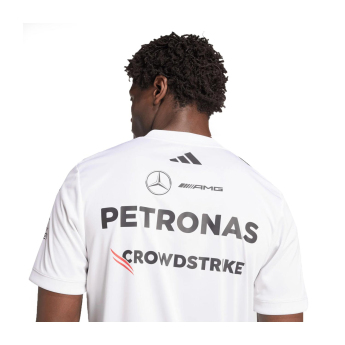 Mercedes AMG Petronas koszulka męska white official Teamline Replica F1 Team 2025