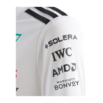 Mercedes AMG Petronas koszulka dziecięca white official Teamline Replica F1 Team 2025