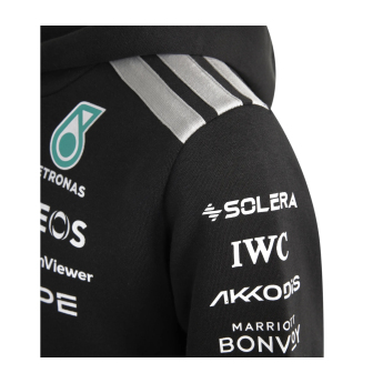 Mercedes AMG Petronas dziecięca bluza z kapturem black official Teamline Replica F1 Team 2026