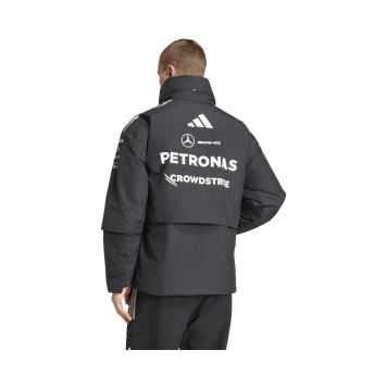 Mercedes AMG Petronas męska kurtka z kapturem Rain black F1 Team 2026