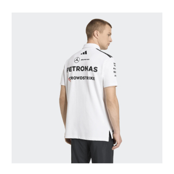 Mercedes AMG Petronas męska koszulka polo white official Teamline Replica F1 Team 2026
