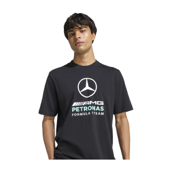 Mercedes AMG Petronas koszulka męska Large Logo black F1 Team 2026