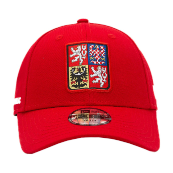 Reprezentacja piłki nożnej dziecięca czapka baseballowa Czech republic 9forty scarlet