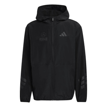 Mercedes AMG Petronas męska kurtka z kapturem Stealth black F1 Team 2026