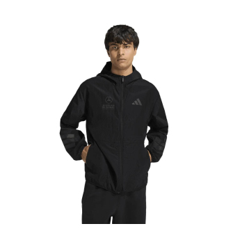 Mercedes AMG Petronas męska kurtka z kapturem Stealth black F1 Team 2026