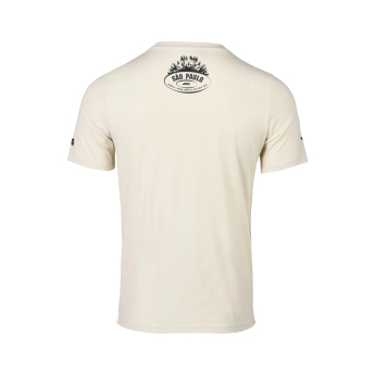 Formuła 1 koszulka męska Brazil GP beige 2025