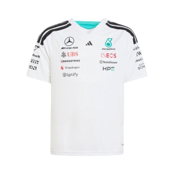 Mercedes AMG Petronas koszulka dziecięca white official Teamline Replica F1 Team 2026