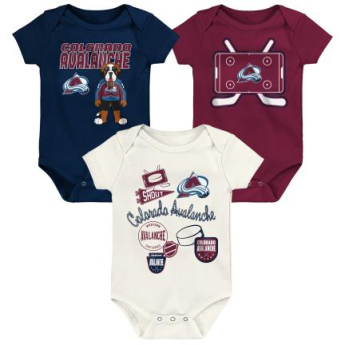 Colorado Avalanche body dziecięce Littlest Player 3Pk Creeper Se