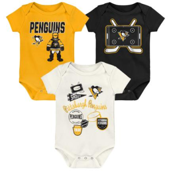 Pittsburgh Penguins body dziecięce Littlest Player 3Pk Creeper Se