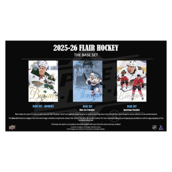 NHL pudełka karty hokejowe NHL 2025-26 Upper Deck Flair Hockey Hobby Box