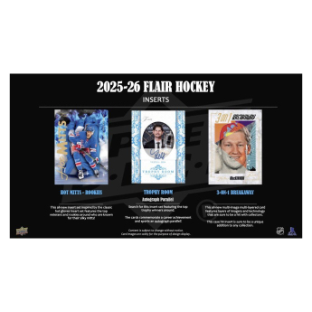 NHL pudełka karty hokejowe NHL 2025-26 Upper Deck Flair Hockey Hobby Box