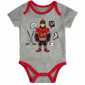 Chicago Blackhawks body dziecięce 3 pcs Triple Clappers Creeper