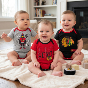 Chicago Blackhawks body dziecięce 3 pcs Triple Clappers Creeper
