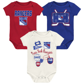 New York Rangers body dziecięce Littlest Player 3Pk Creeper Se
