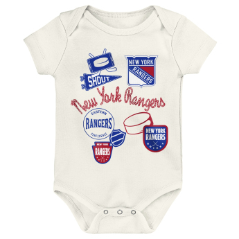 New York Rangers body dziecięce Littlest Player 3Pk Creeper Se