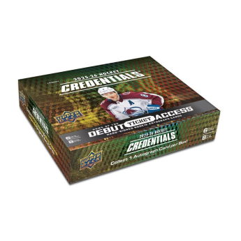 NHL pudełka karty hokejowe NHL 2025-26 Upper Deck Credentials Hobby Box