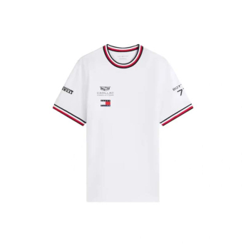 Cadillac F1 koszulka męska Valtteri Bottas #77 official Teamline Replica white F1 Team 2026