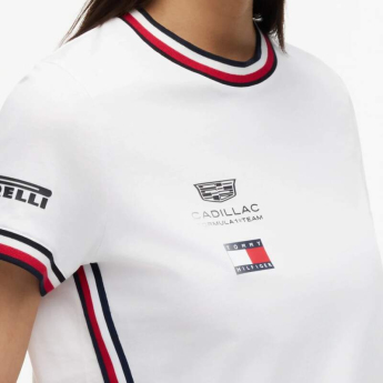 Cadillac F1 koszulka damska official Teamline Replica white F1 Team 2026