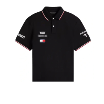 Cadillac F1 męska koszulka polo Sergio Perez #11 official Teamline Replica black F1 Team 2026
